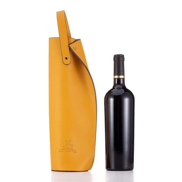 Leather Wine Tote