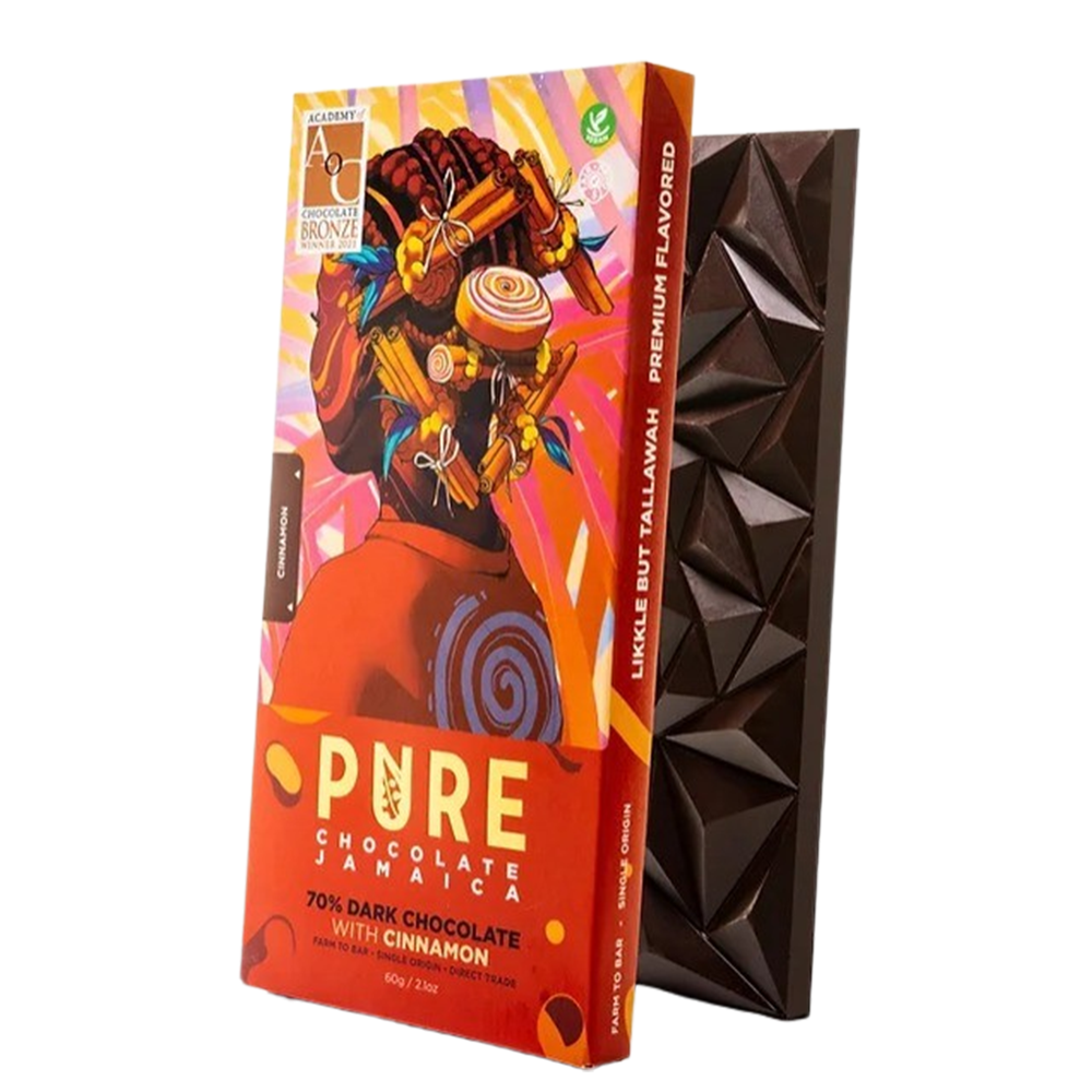 PURE 70% Dark Chocolate With Cinnamon – 60G