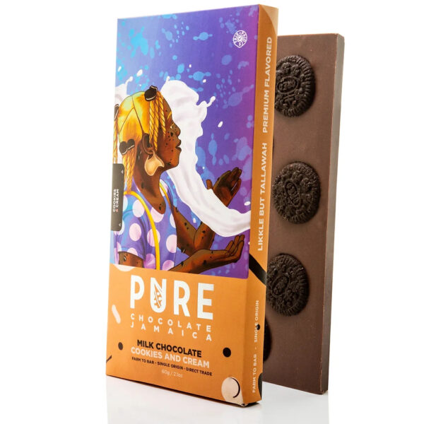 PURE Milk Chocolate with Cookies and Cream-60g